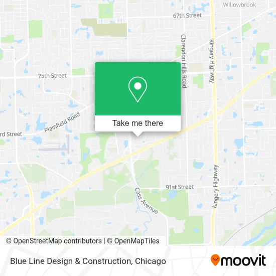 Blue Line Design & Construction map