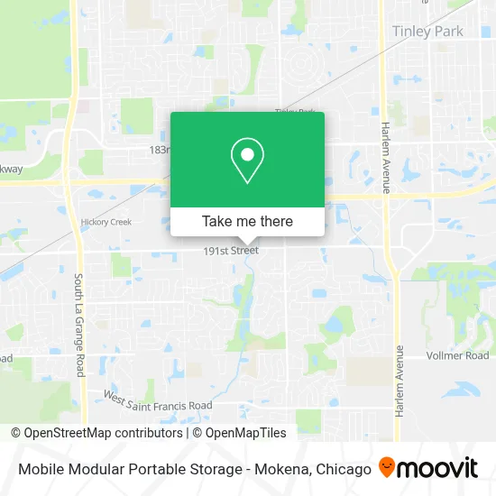 Mobile Modular Portable Storage - Mokena map