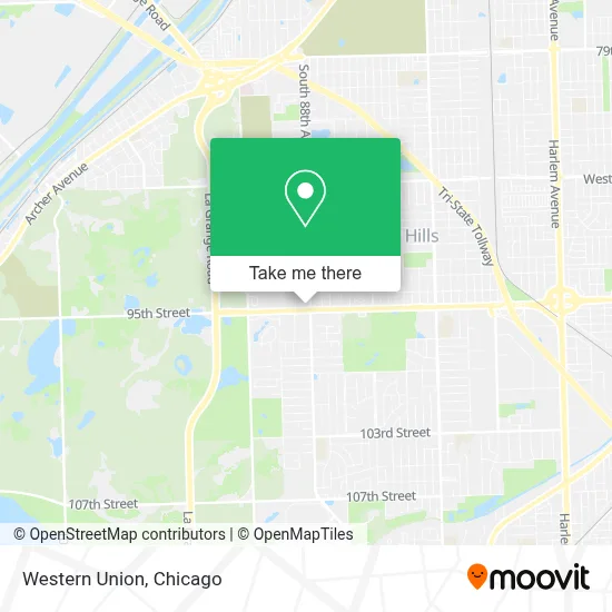 Western Union map