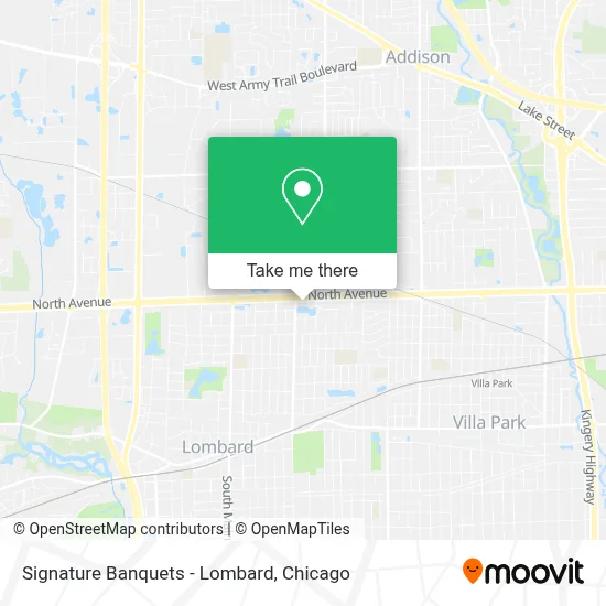 Signature Banquets - Lombard map