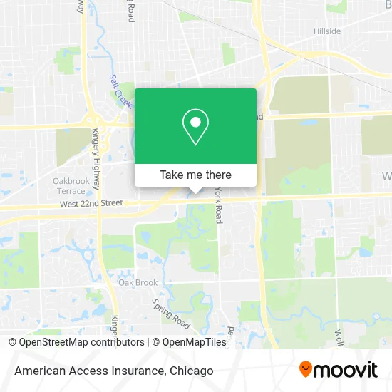 American Access Insurance map