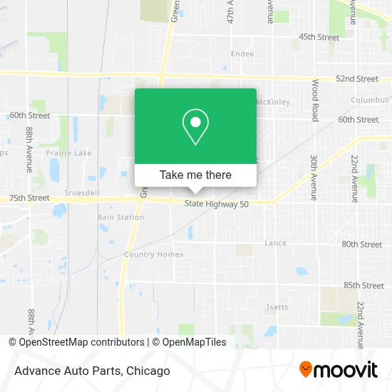 Advance Auto Parts map
