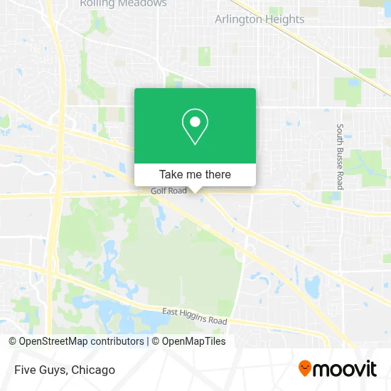 Five Guys map