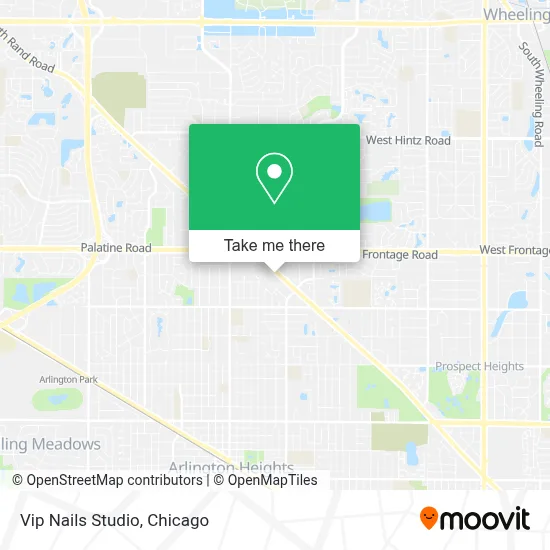 Vip Nails Studio map