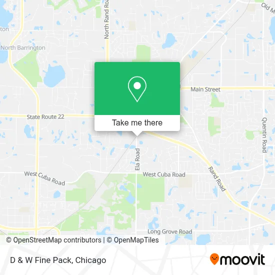 D & W Fine Pack map