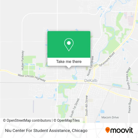 Niu Center For Student Assistance map
