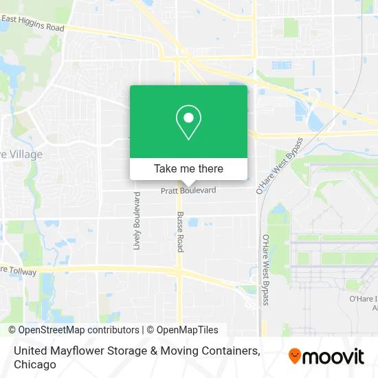 United Mayflower Storage & Moving Containers map