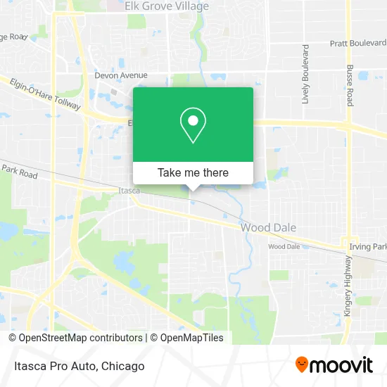 Itasca Pro Auto map