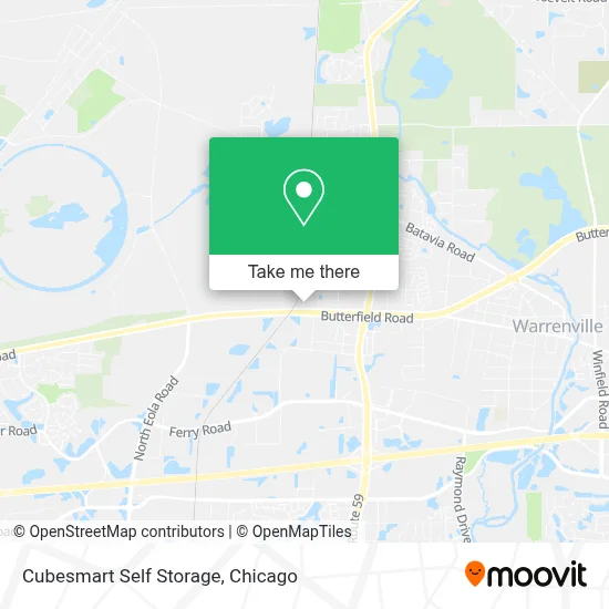 Cubesmart Self Storage map