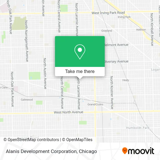 Alanis Development Corporation map