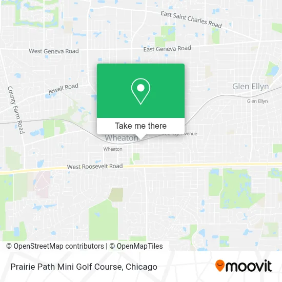 Prairie Path Mini Golf Course map