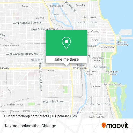 Keyme Locksmiths map
