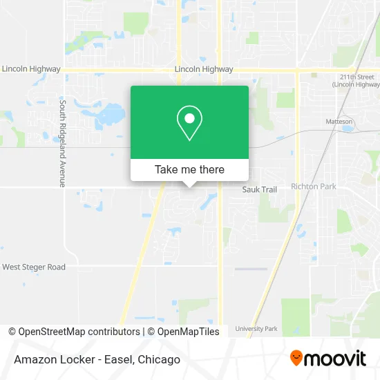Amazon Locker - Easel map