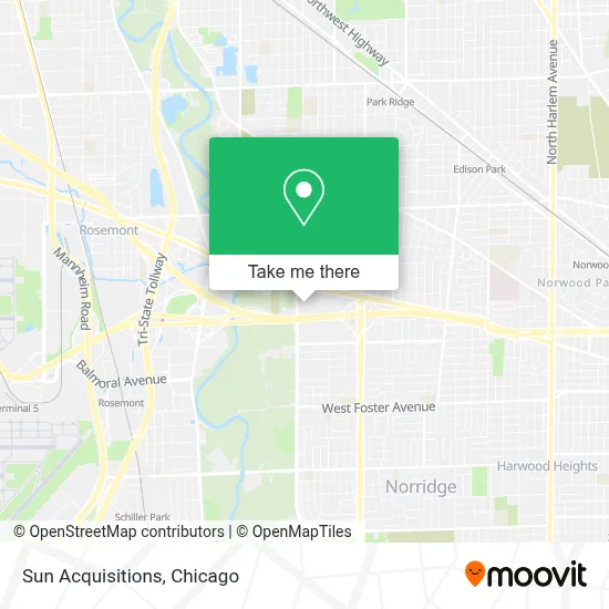 Sun Acquisitions map