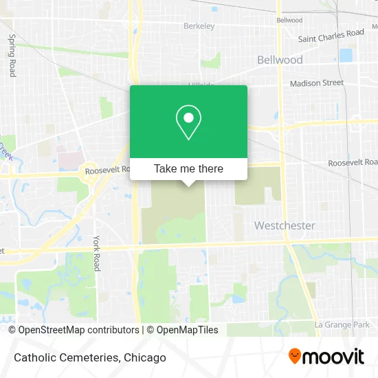 Catholic Cemeteries map