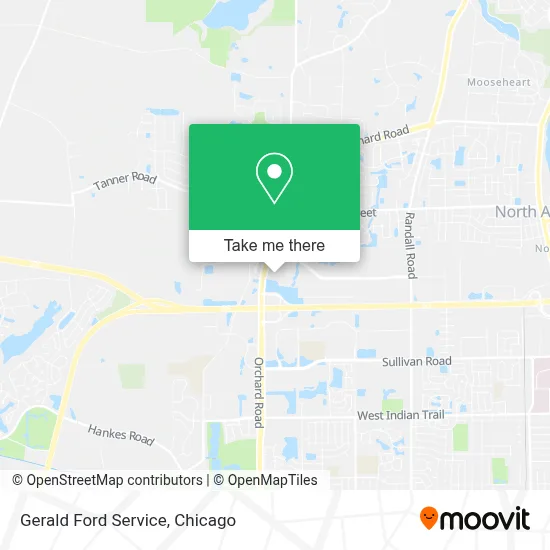 Gerald Ford Service map