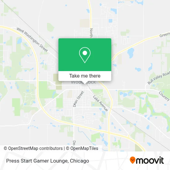 Press Start Gamer Lounge map