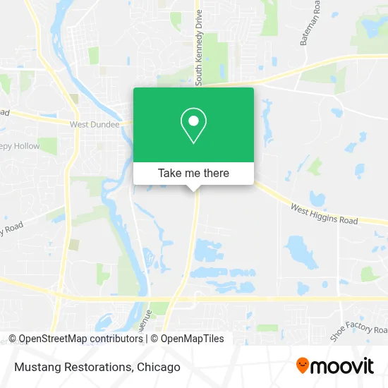 Mustang Restorations map