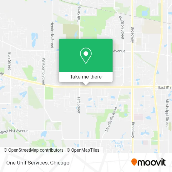 One Unit Services map
