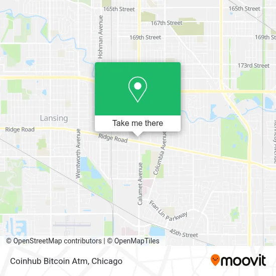 Coinhub Bitcoin Atm map