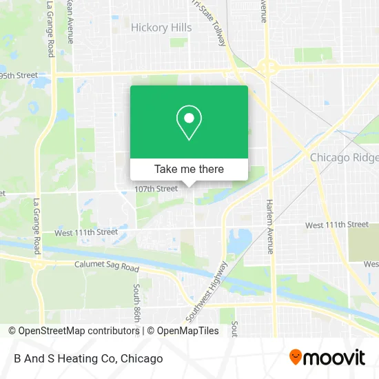 B And S Heating Co map