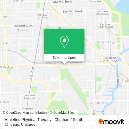 Athletico Physical Therapy - Chathan / South Chicago map