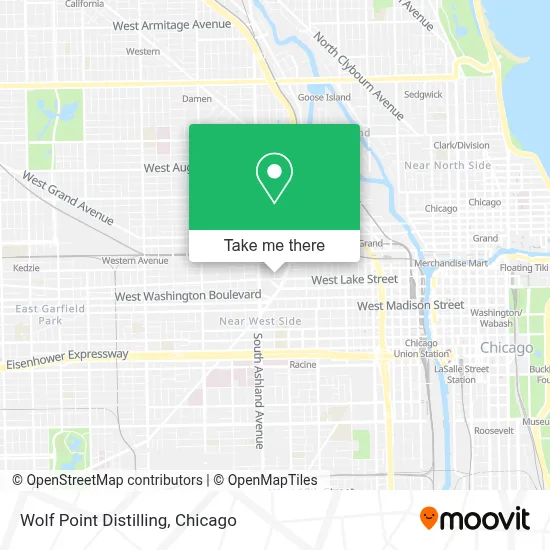 Wolf Point Distilling map