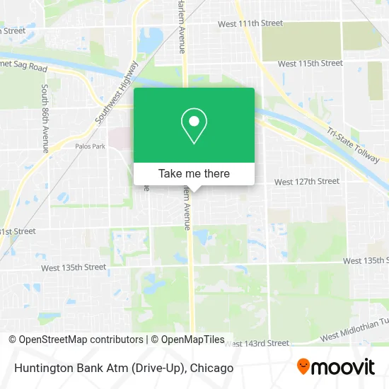 Huntington Bank Atm (Drive-Up) map