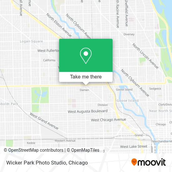 Wicker Park Photo Studio map
