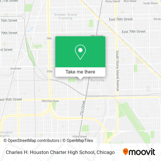 Charles H. Houston Charter High School map