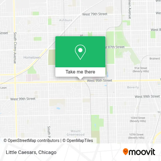 Little Caesars map