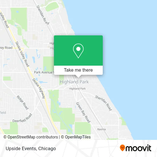 Upside Events map