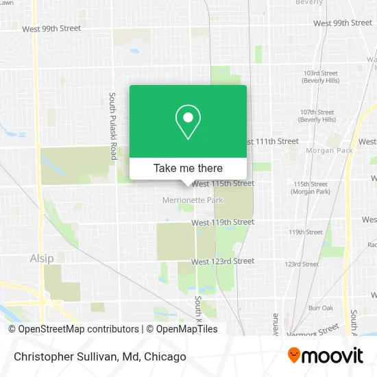 Christopher Sullivan, Md map