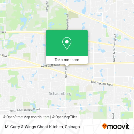 M' Curry & Wings Ghost Kitchen map
