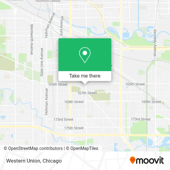 Western Union map