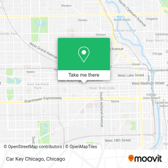 Car Key  Chicago map