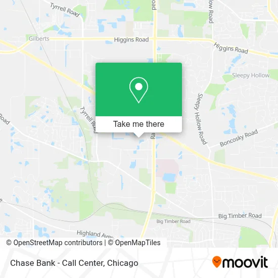 Chase Bank - Call Center map
