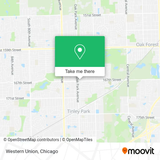 Western Union map
