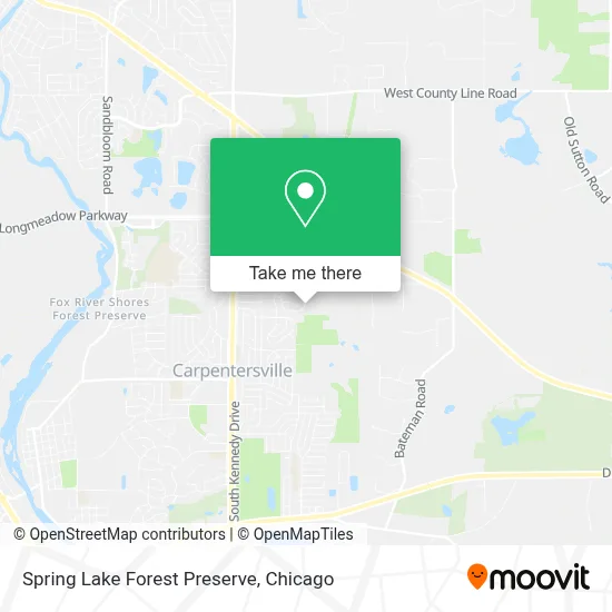 Spring Lake Forest Preserve map