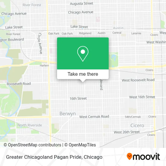 Greater Chicagoland Pagan Pride map