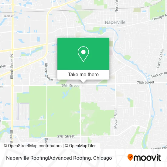 Naperville Roofing|Advanced Roofing map