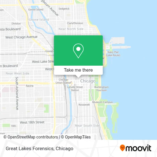 Great Lakes Forensics map