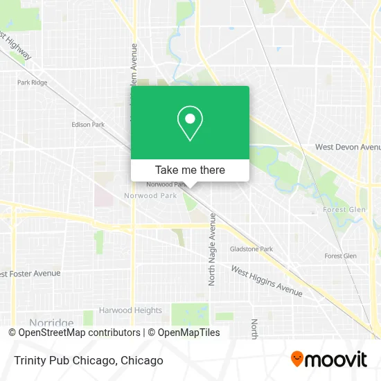 Trinity Pub Chicago map