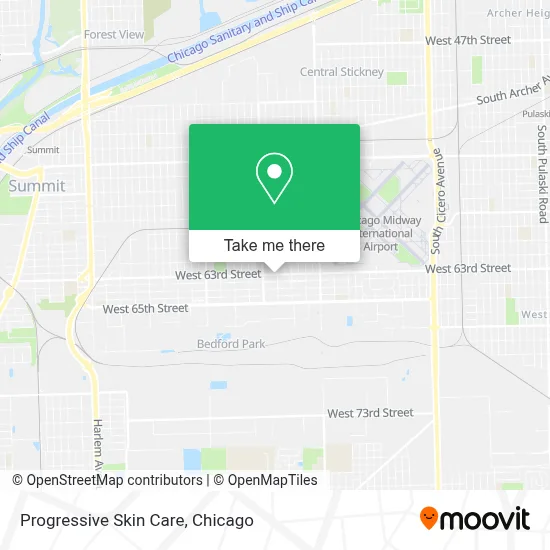 Progressive Skin Care map