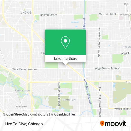 Live To Give map