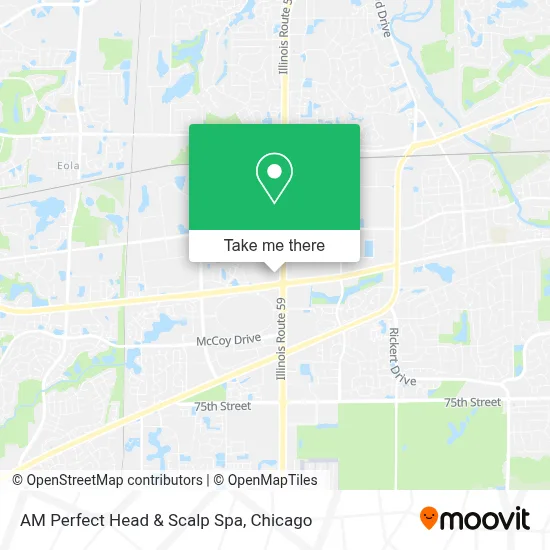 AM Perfect Head & Scalp Spa map