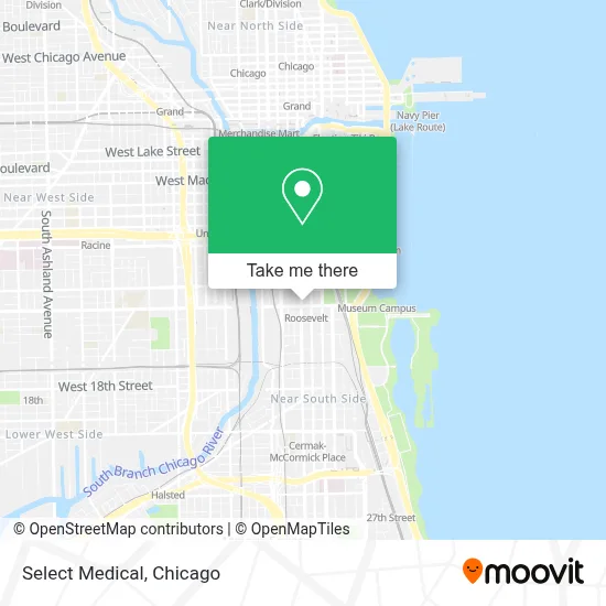 Select Medical map