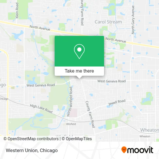 Western Union map