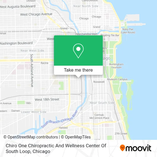 Chiro One Chiropractic And Wellness Center Of South Loop map