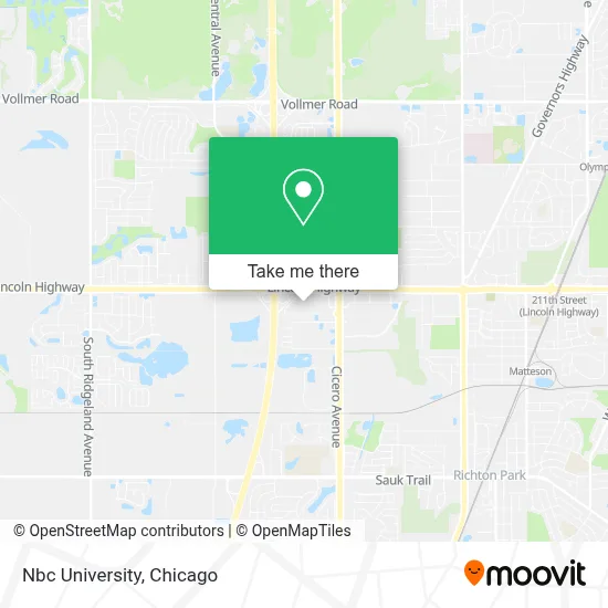Nbc University map